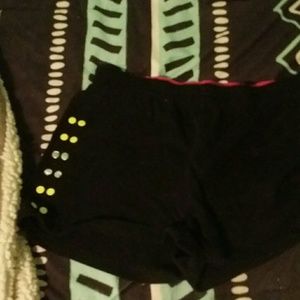 Black Studded Faded Glory Shorts